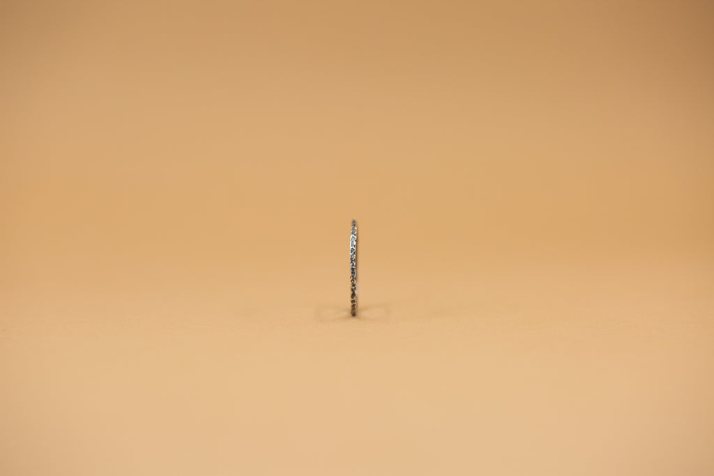 textured square stacking ring