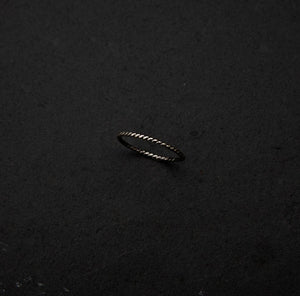 Twisted Stacking Ring in Sterling Silver