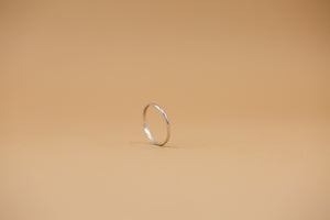 Half Round Ring in Sterling Silver