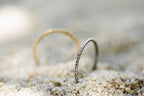 textured square stacking ring