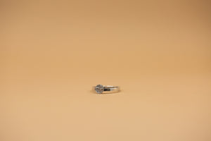 Textured Disk Ring in Sterling Silver