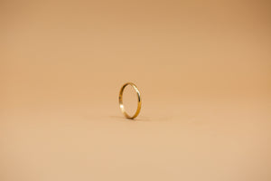 Half Round Ring in Brass