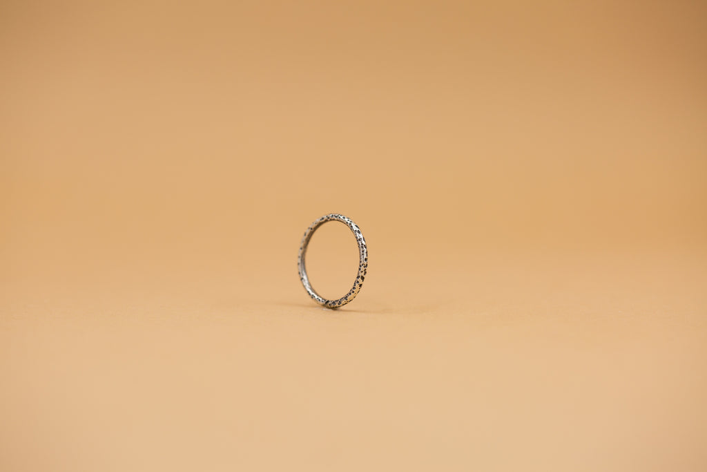textured round stacking ring