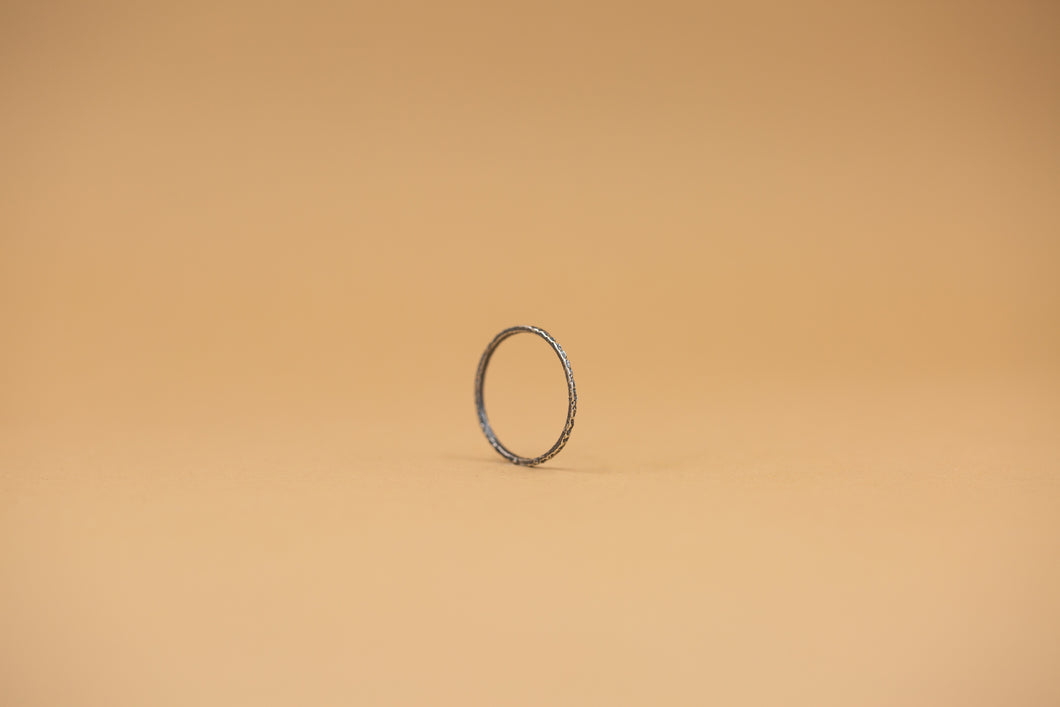 textured square stacking ring