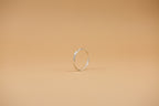 hammered square stacking ring