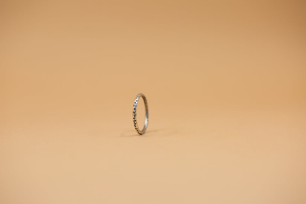 textured round stacking ring